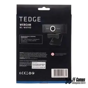 Webcam Gamer Full Hd 1080p Tripé Foco Auto Tedge - Imagem 4